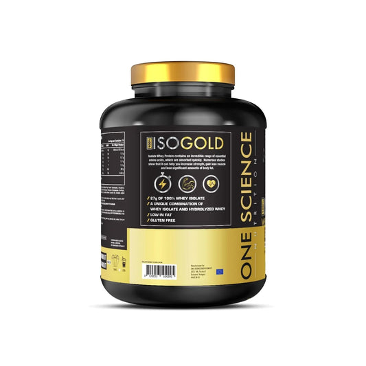 One Science Nutrition Iso Gold Whey Protein - Nutrition Facts & Supplement Information