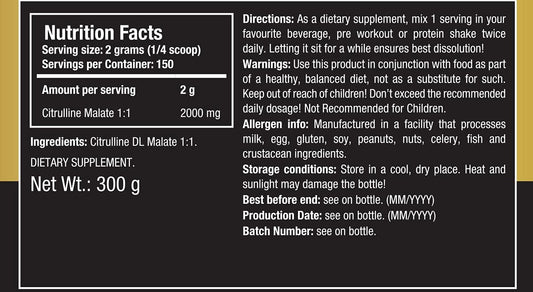 ONE SCIENCE L-Citrulline 300g