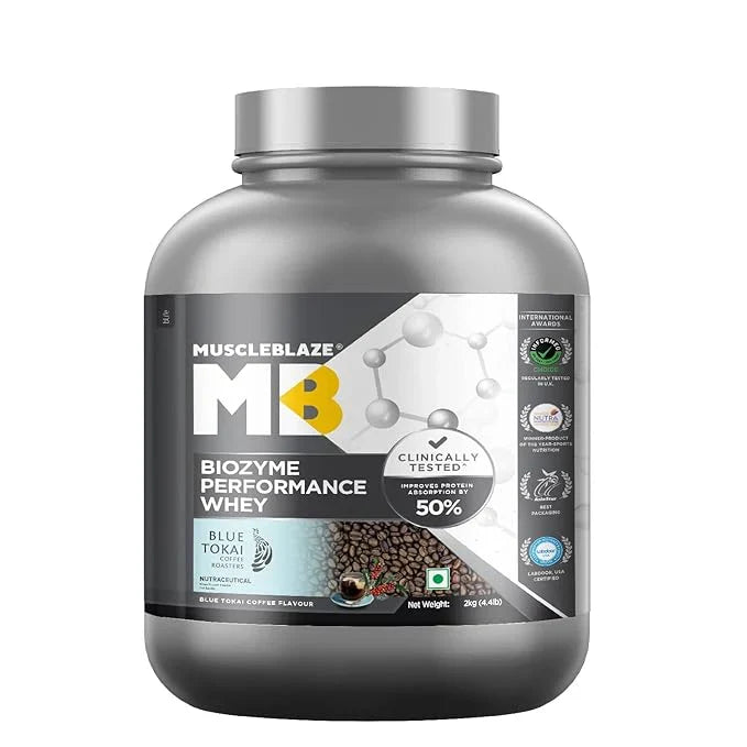 MuscleBlaze Biozyme Performance Whey - Quality Guarantee & Back of Pack