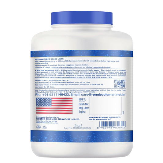 Ronnie Coleman Pro-Antium Whey Protein - Nutrition Facts & Supplement Information