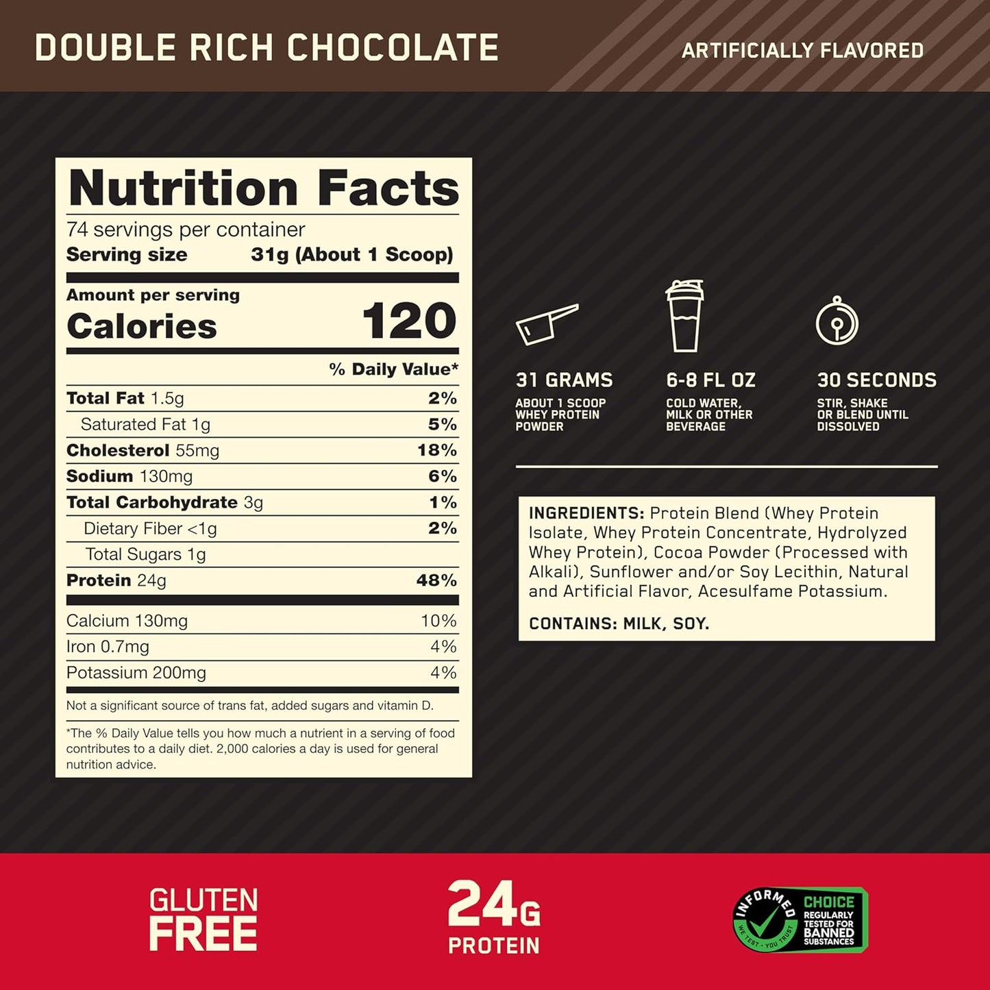OPTIMUM NUTRITION GOLD STANDARD WHEY