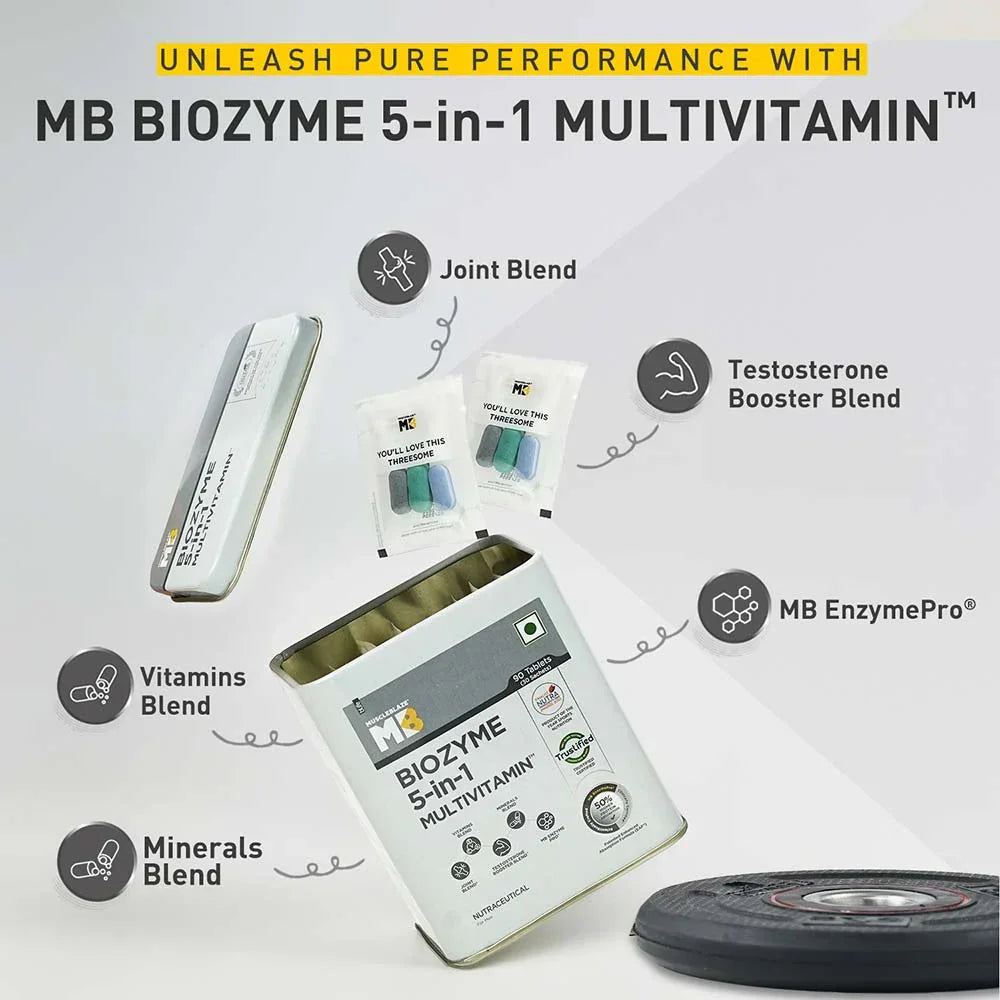MuscleBlaze Biozyme 5 in 1 Multivitamin - Image 6