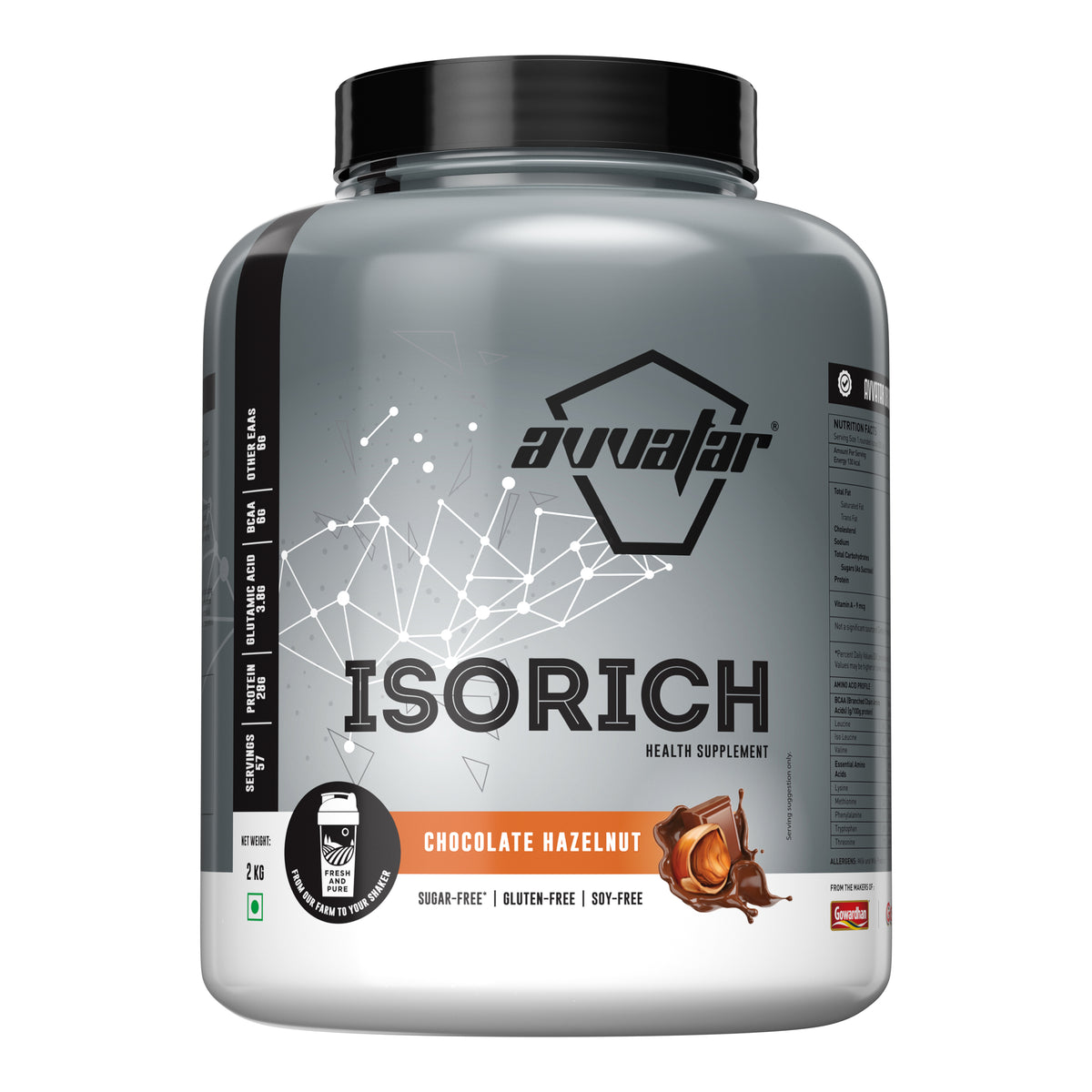Avvatar Isorich Protein - Chocolate Hazelnut (2 kg)