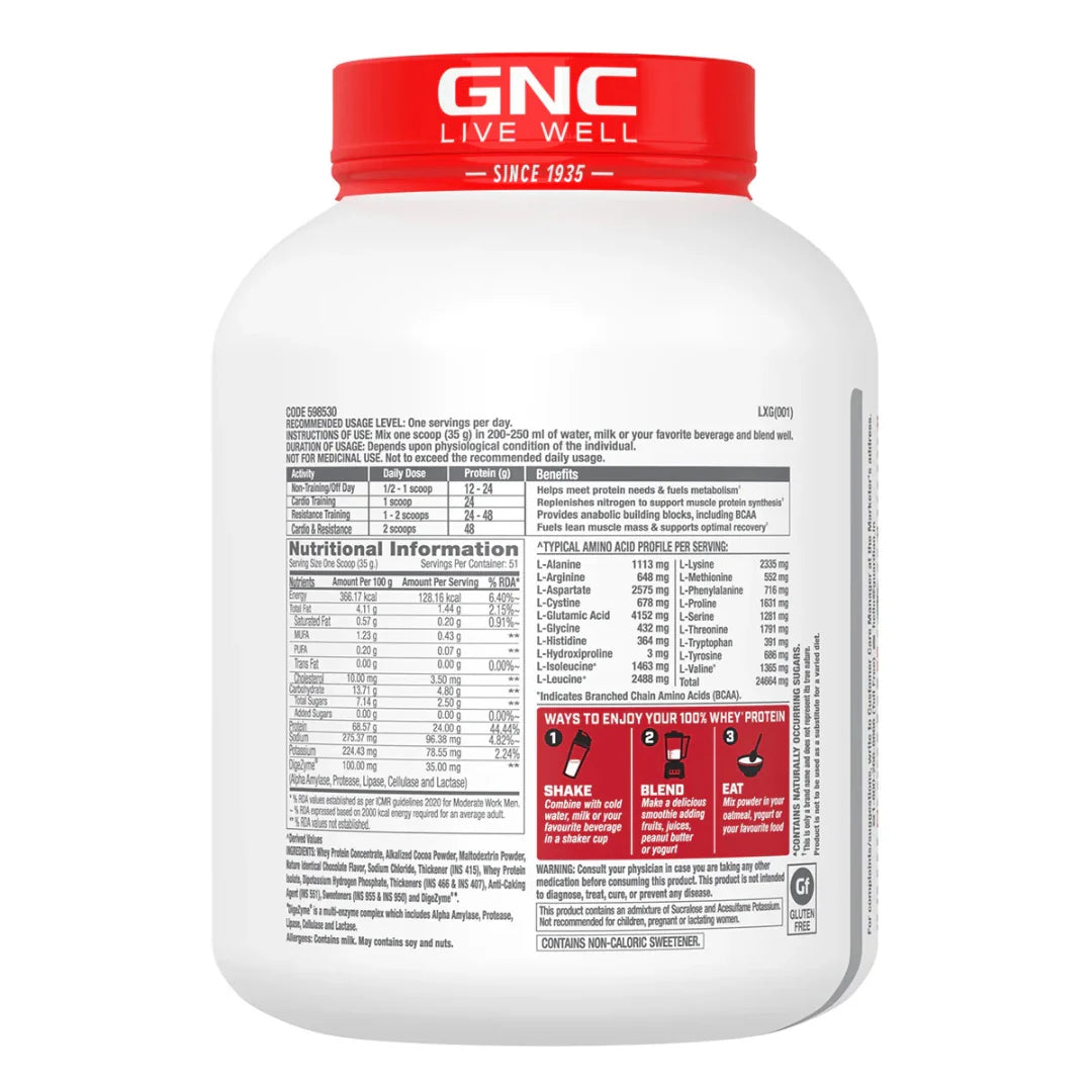 GNC Pro Performance 100% Whey Protein
