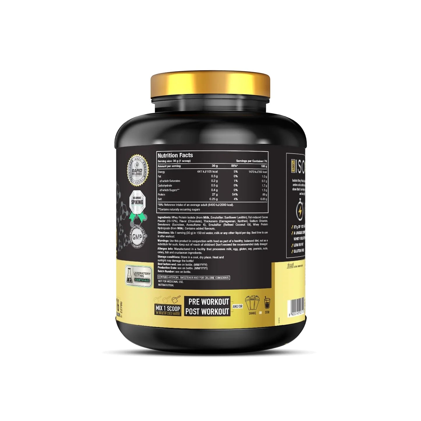 One Science Nutrition Iso Gold Whey Protein