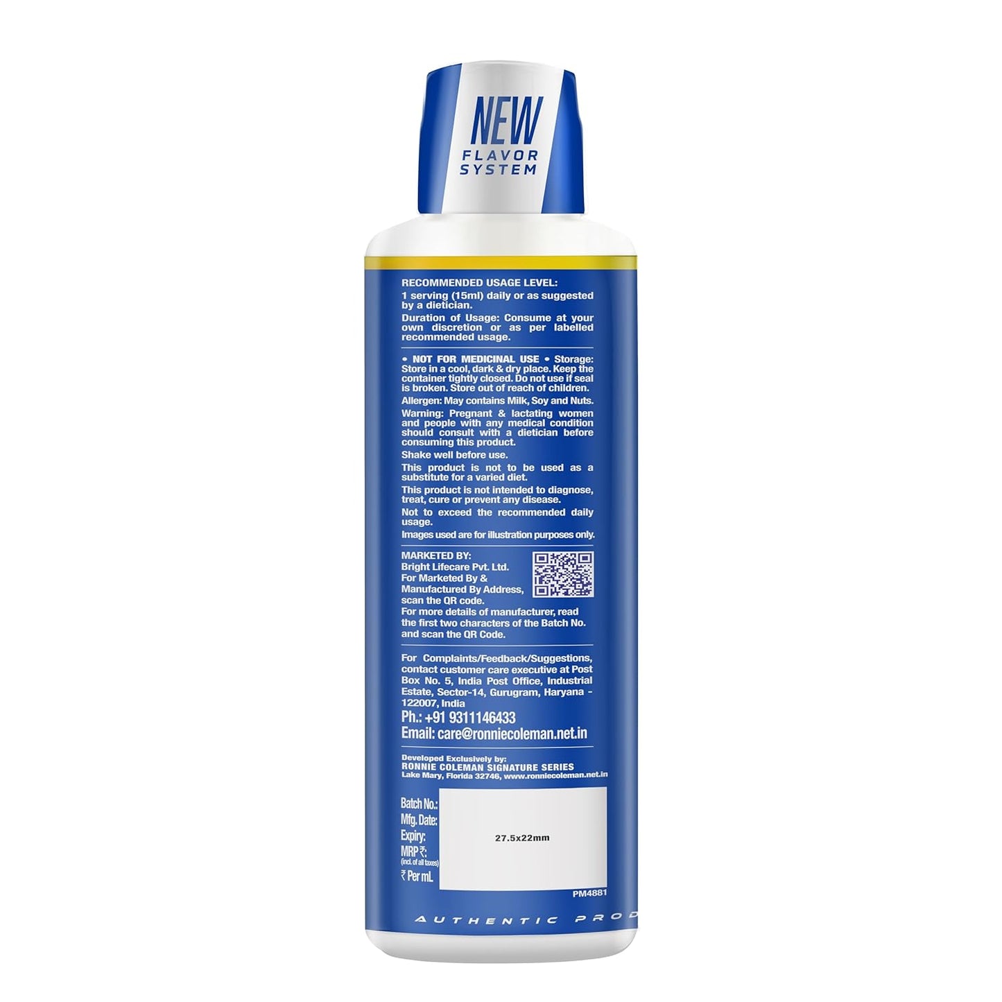 Ronnie Coleman L-Carnitine XS 3000 Liquid