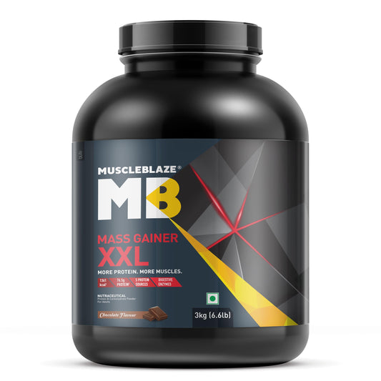 MuscleBlaze Mass Gainer XXL - Chocolate (3 kg)