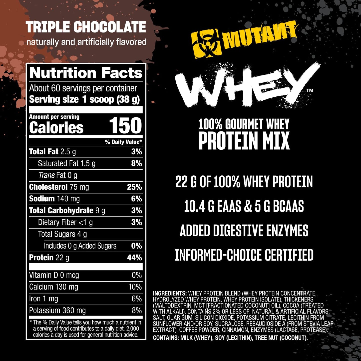 MUTANT WHEY - TRIPLE CHOCOLATE - 5 LBS