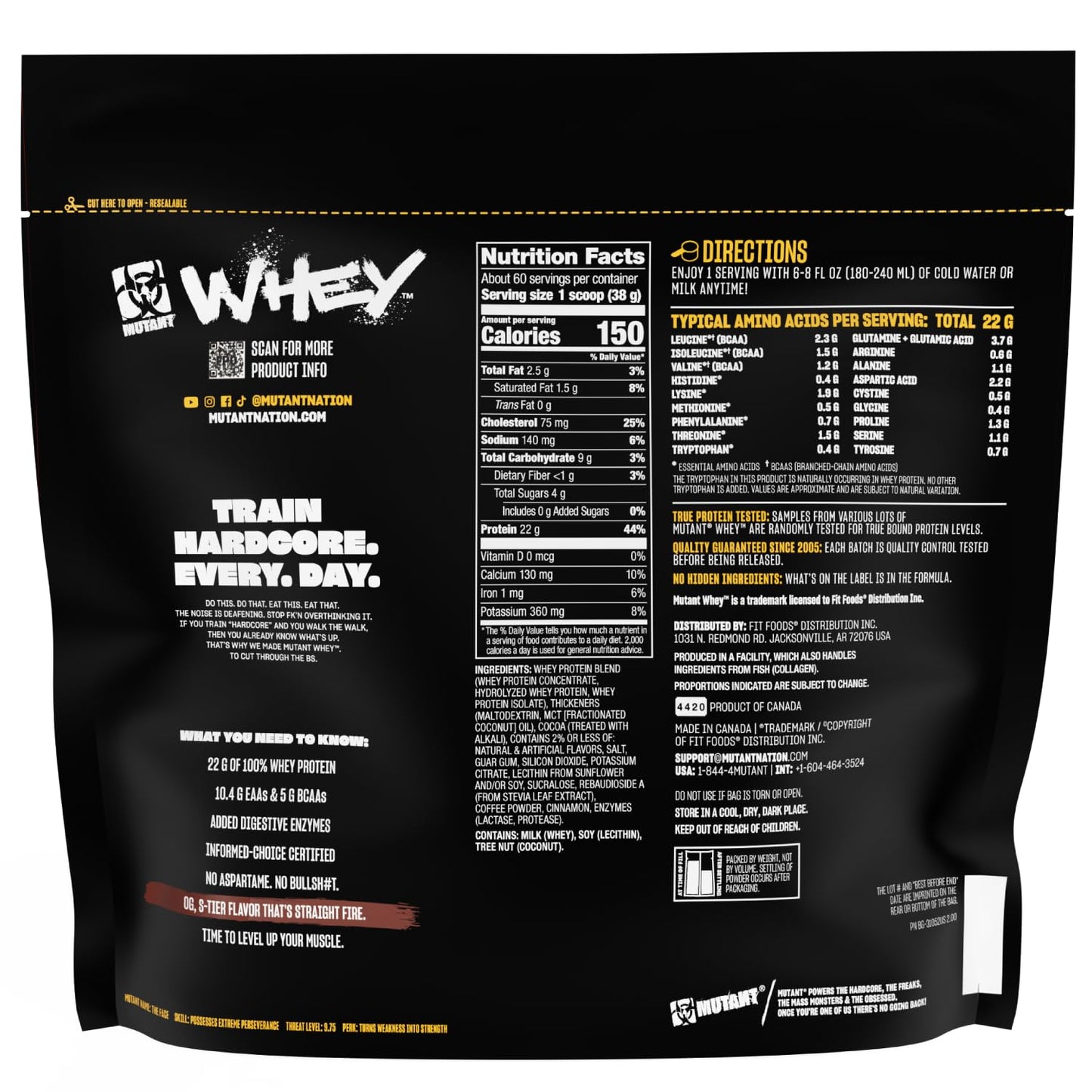 MUTANT WHEY - TRIPLE CHOCOLATE - 5 LBS