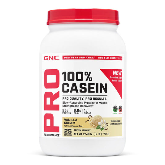 GNC Pro Performance 100% Micellar Casein - Creamy Vanilla (2 lbs)