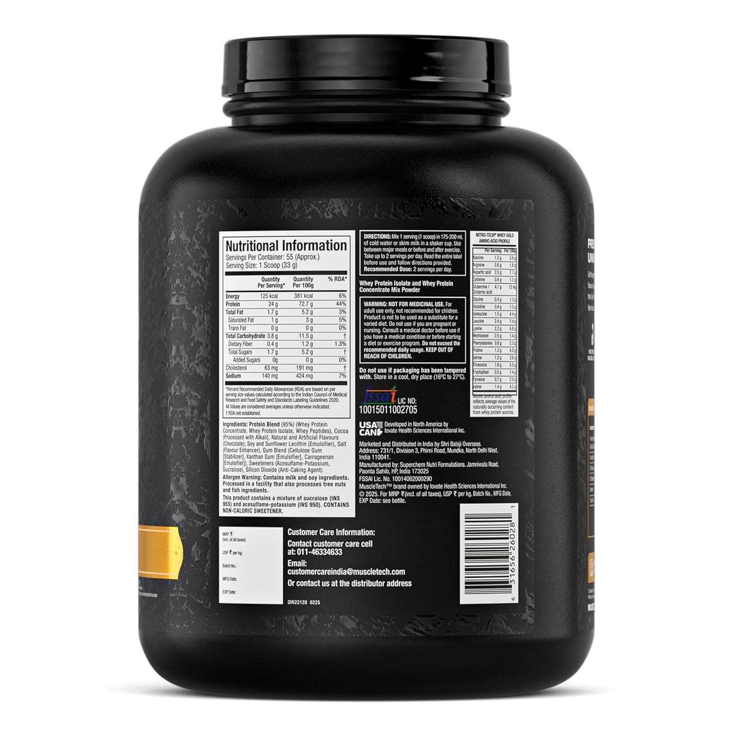 Muscletech Nitro-Tech  Whey Gold