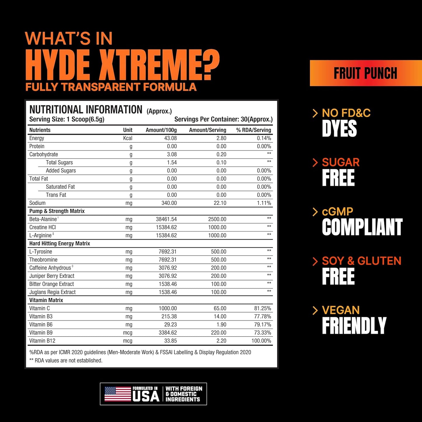 Hyde Xtreme Pre Workout