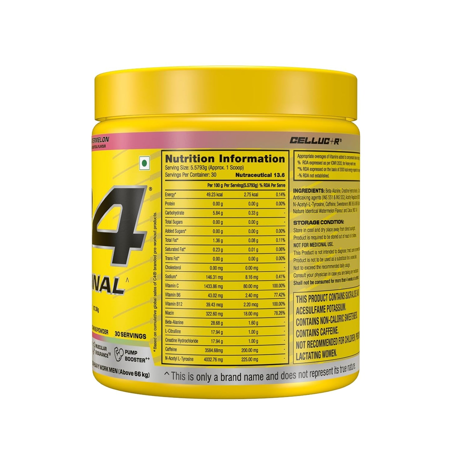 CELLUCORE C4 Pre Workout