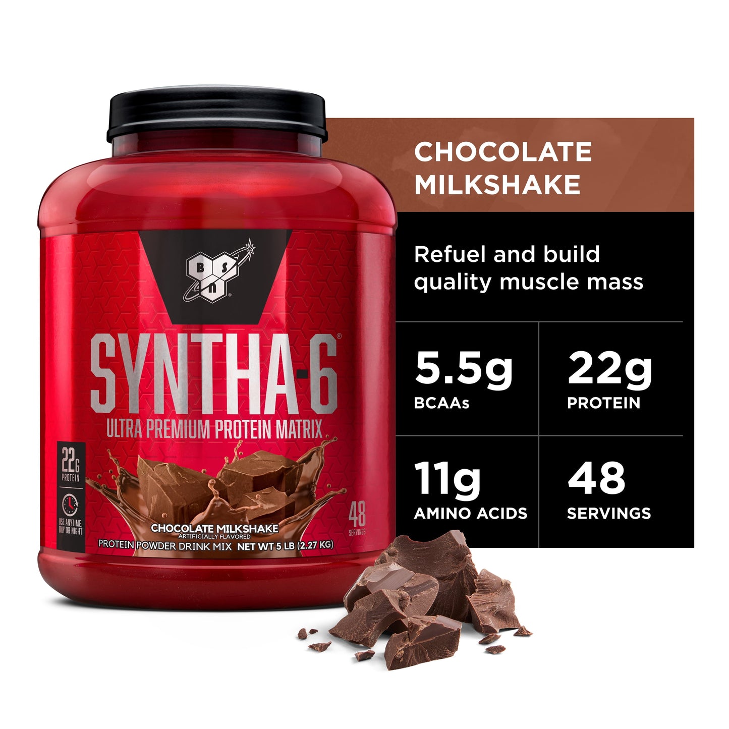 BSN SYNTHA-6 Protein Powder - Chocolate Milkshake (5 Lbs)