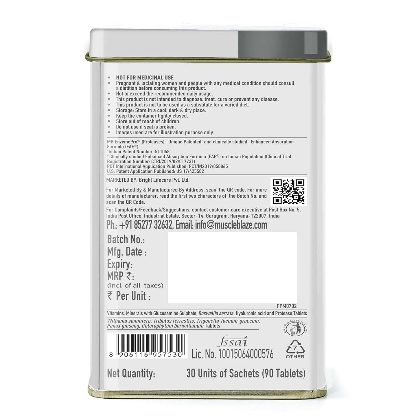 MuscleBlaze Biozyme 5 in 1 Multivitamin