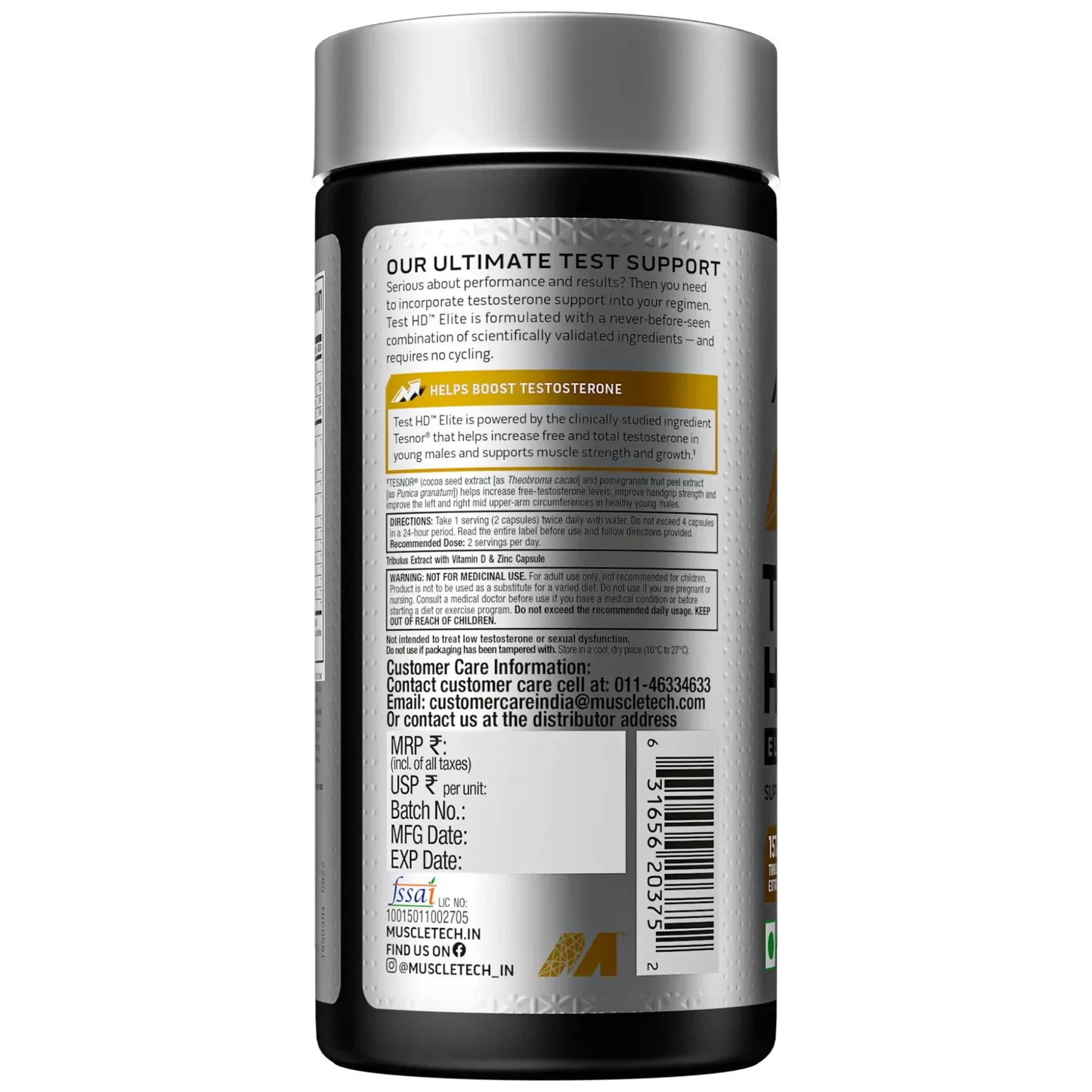 MuscleTech Test HD Elite – Ultimate Testosterone Support
