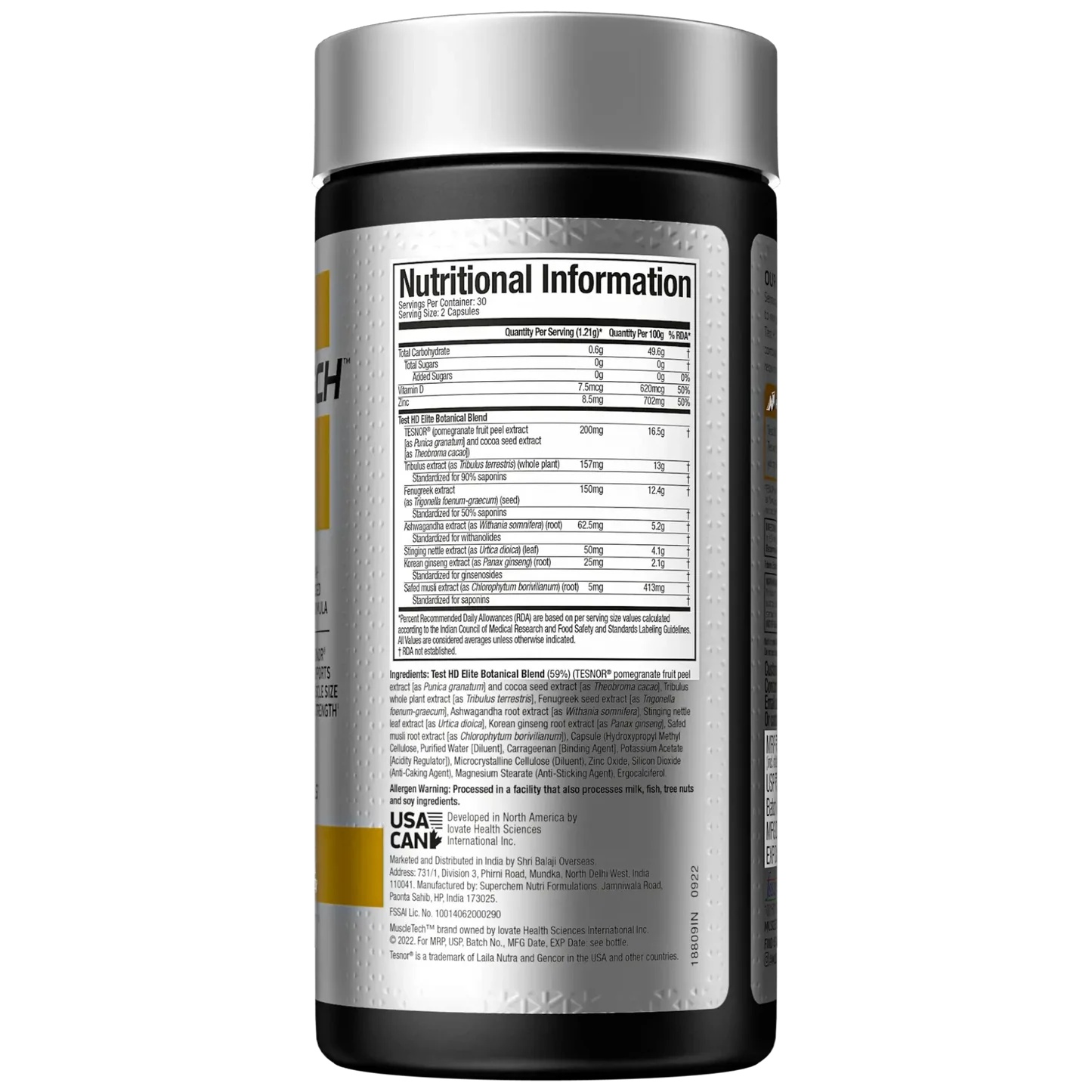 MuscleTech Test HD Elite – Ultimate Testosterone Support